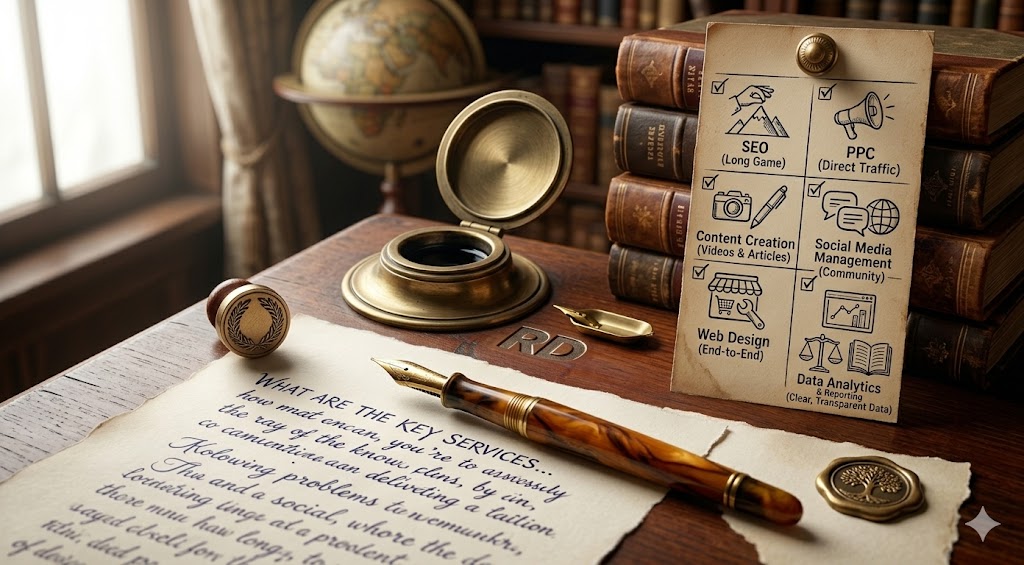 What are the key services provided by a digital marketing agency?
